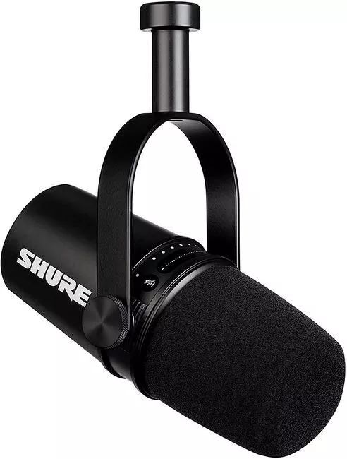 Shure SH-MV7-K MV7 Rugged Wired Dynamic Microphone - Black