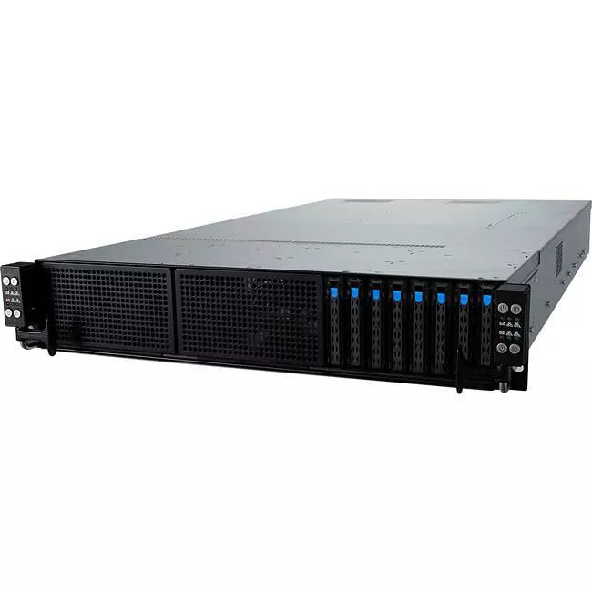 ASUS RS720Q-E10-RS8U Barebone - 2U - 4x Node - 2x Socket P+/LGA-4189 - Intel C621A - 16x DDR4 - 8x 2.5" NVMe/SATA/SAS - 1x GbE- 3000 W