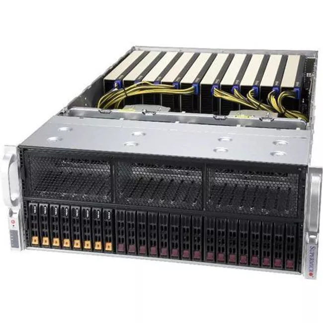 Supermicro SYS-420GP-TNR 4U Rack Barebone - 2x Socket P+/LGA-4189 - 32x DDR4 - 12x PCIe 4.0 x16 - 2x 1GbE - Intel C621A - 2000 W