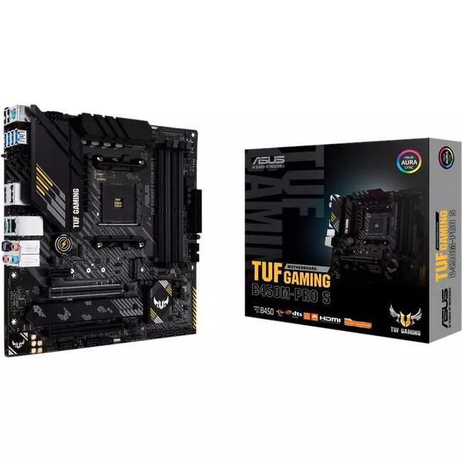 ASUS TUF GAMING B450M-PRO S Desktop Motherboard - AM4 - AMD B450 - mATX