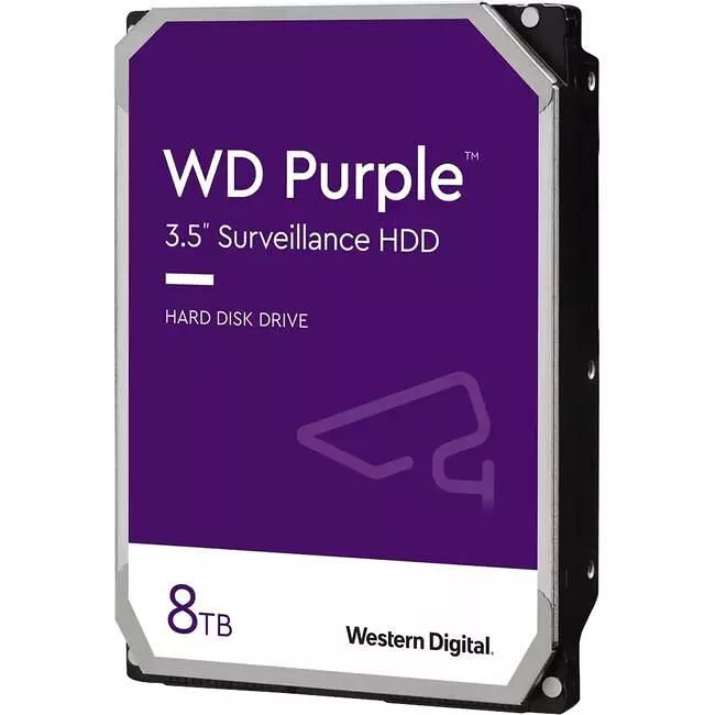 WD WD84PURZ Purple Hard Drive - 8 TB - 128 MB - 3.5 - SATA - 5640