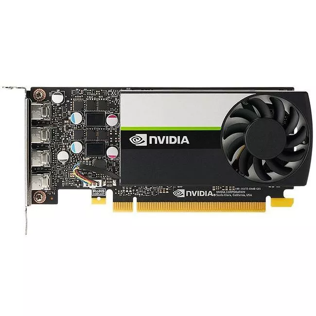 PNY VCNT1000-SB NVIDIA T1000 Graphic Card - 4 GB GDDR6 - LP - Single Slot