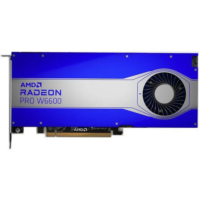 AMD 100-506208 Radeon PRO W6600 8 GB GDDR6 Graphic Card - 4x DP 1.4 - FH - Single Slot