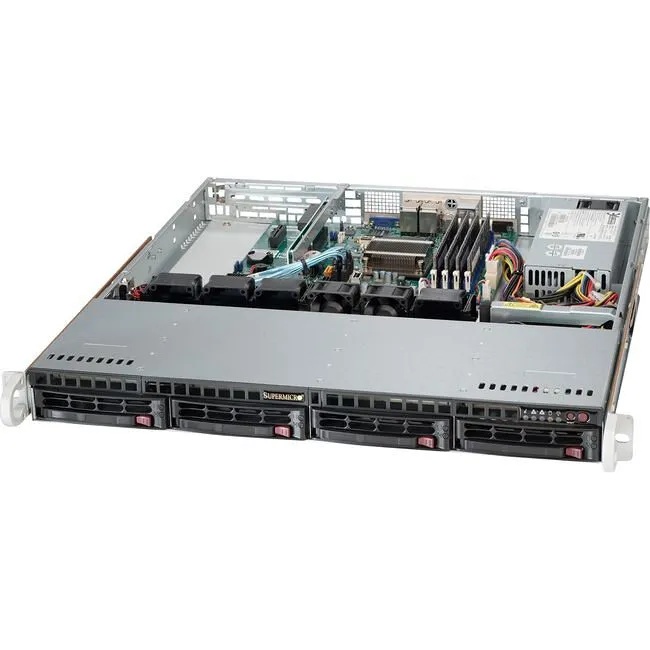 Supermicro SYS-5018A-MLHN4 1U Rack-mount Server - 1 x Intel Atom C2550 4 Core 2.40 GHz DDR3 SDRAM