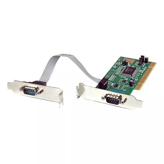 StarTech PCI2S550_LP 2 Port PCI Low Profile RS232 Serial Adapter Card with 16550 UART