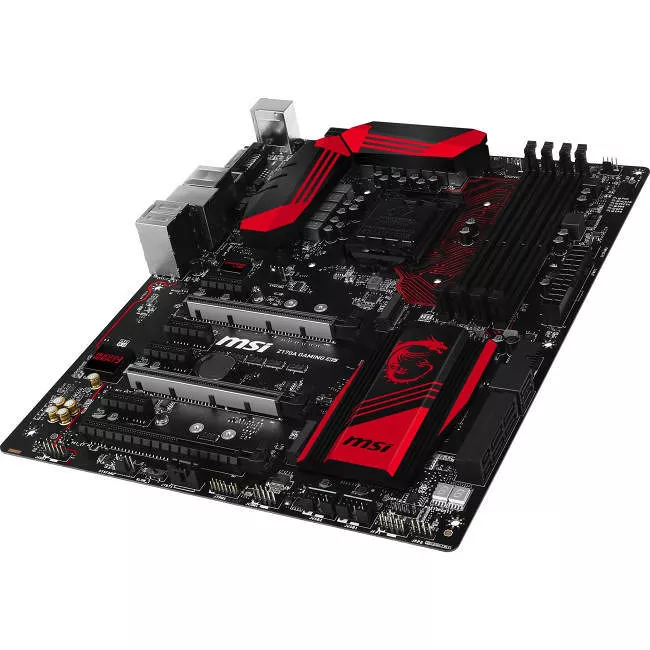 MSI Z170A GAMING M5 Desktop Motherboard - 1x Socket H4 LGA-1151 - Intel Z170 - 4x DDR4 - RAID - 2x M.2 - 3x PCIe x16 - ATX