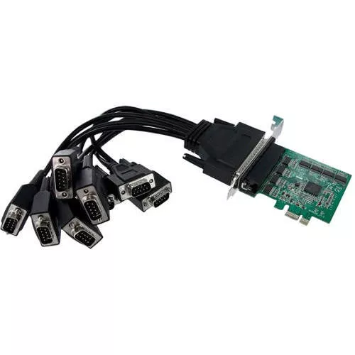 StarTech PEX8S952 Replaced by PEX8S1050 - 4 Port Native PCI Express RS232 Serial Adapter Card with 16550 UART