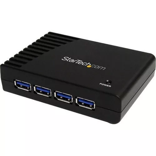 StarTech ST4300USB3 4 Port Black SuperSpeed USB 3.0 Hub - 5Gbps