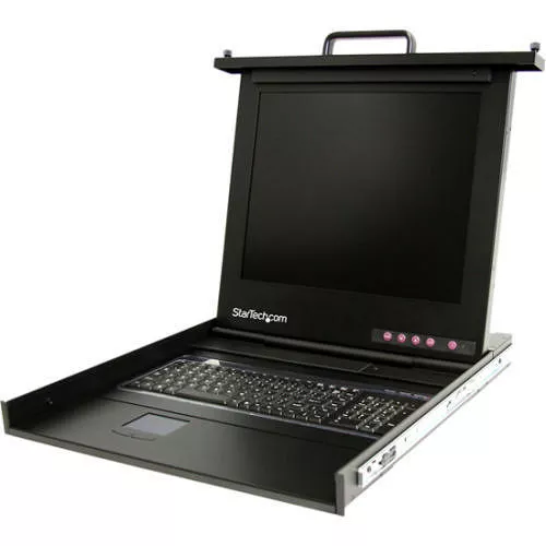 StarTech RACKCONV1701 1U 17" Rackmount LCD Console â€" USB â€" Value Series