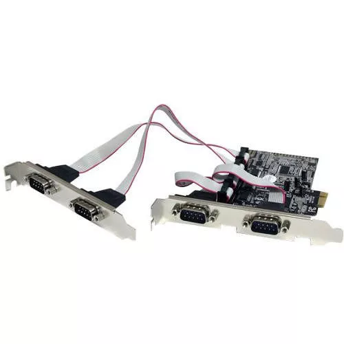 StarTech PEX4S553 Serial Adapter Card - 4 Port - PCIe with 16550