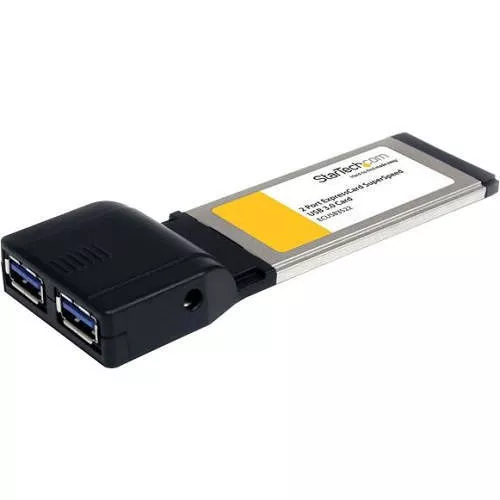 StarTech ECUSB3S22 2 Port ExpressCard SuperSpeed USB 3.0 Card Adapter