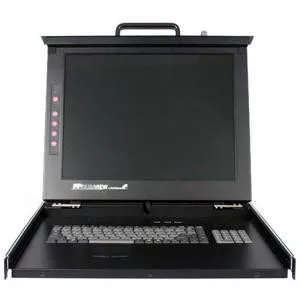 StarTech RACKCONS1908 1U 19" Folding rackmount LCD Rack Console with 8 Port KVM - KVM console
