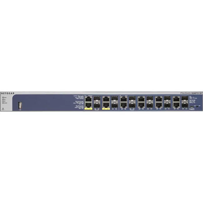 NETGEAR GSM7212F-100NES M4100 12GF Managed Switch, GSM7212F