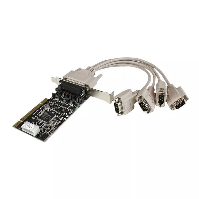StarTech PCI4S954PW 4 Port RS232 PCI Serial Card Adapter with Power Output