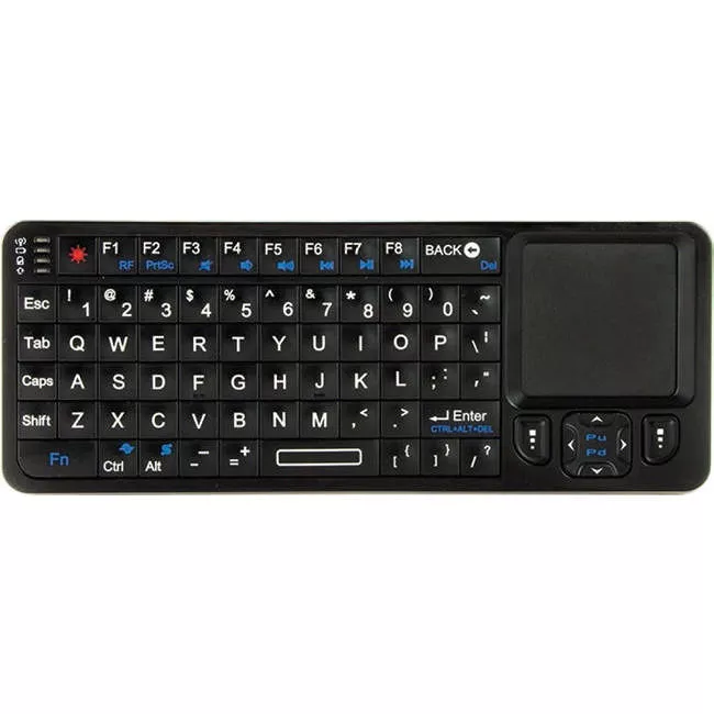VisionTek 900507 CANDYBOARD Wireless 2.4GHZ RF Mini QWERTY Keyboard with Universal IR TV Remote