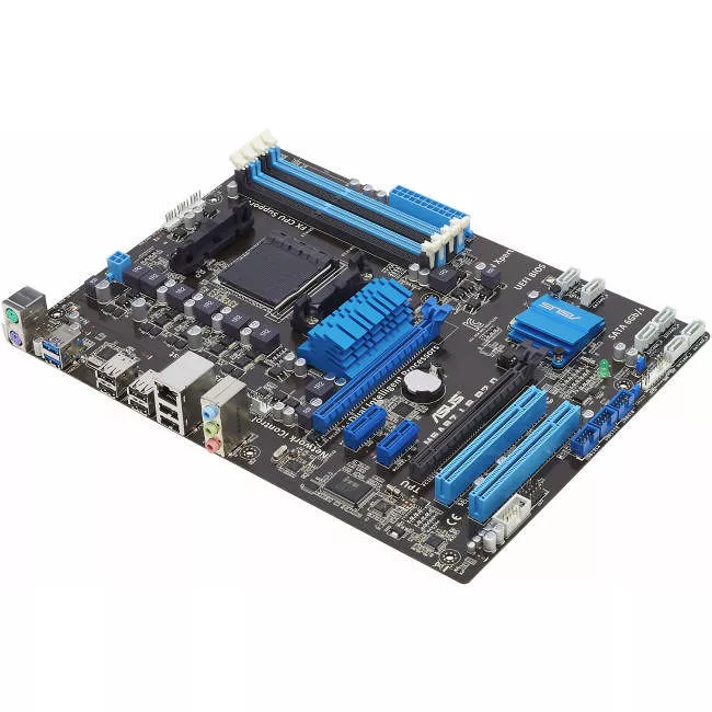 ASUS M5A97 LE R2.0 Desktop Motherboard - 1x Socket AM3+ - AMD 970 - 4x DDR3 - RAID - 2x PCIe x16 - 1x RJ-45 - ATX