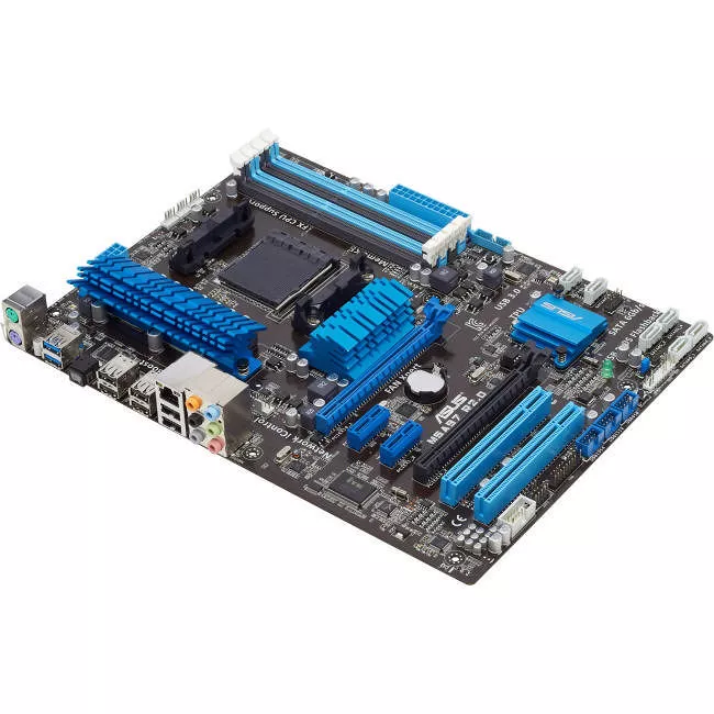 ASUS M5A97 R2.0 Desktop Motherboard - 1x Socket AM3+ - AMD 970 - 4x DDR3 - RAID - 2x PCIe x16 - 1x RJ-45 - ATX