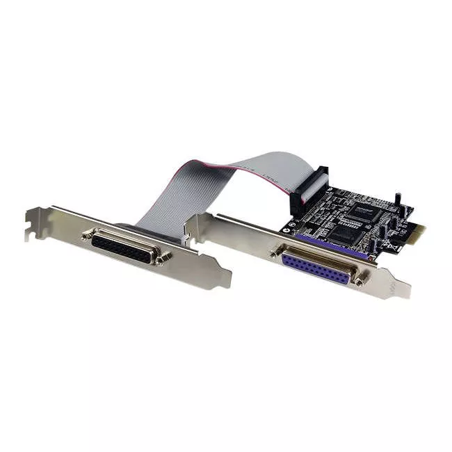 StarTech PEX2PECP2 2 Port PCI-E / PCI-e Parallel Adapter Card 
