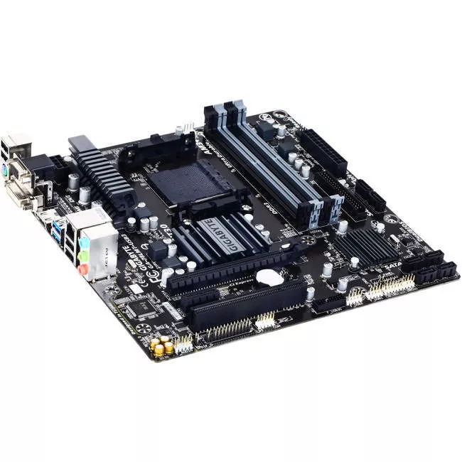 GIGABYTE GA-78LMT-USB3 Desktop Motherboard - 1x Socket AM3+ - AMD 760G - 4x DDR3 - RAID - 1x PCIe x16 - 1x RJ-45 - Micro ATX