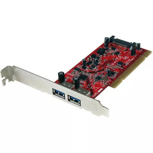 StarTech PCIUSB3S22 2 Port PCI SuperSpeed USB 3.0 Adapter Card