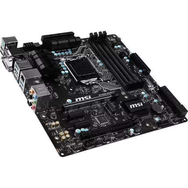 MSI B150M MORTAR Desktop Motherboard - 1x Socket H4 LGA-1151 - Intel B150 - 4x DDR4 - 2x PCIe x16 - Micro ATX
