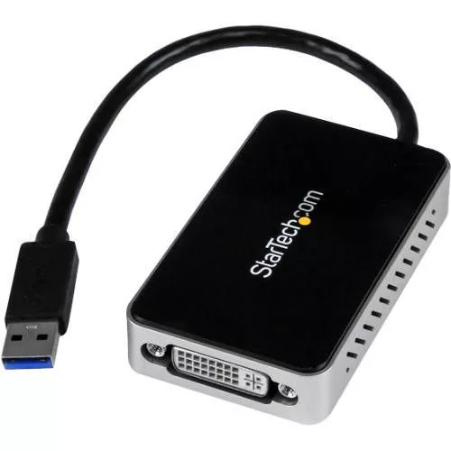 StarTech USB32DVIEH USB 3.0 to DVI Multi Monitor Adapter with 1-Port USB Hub