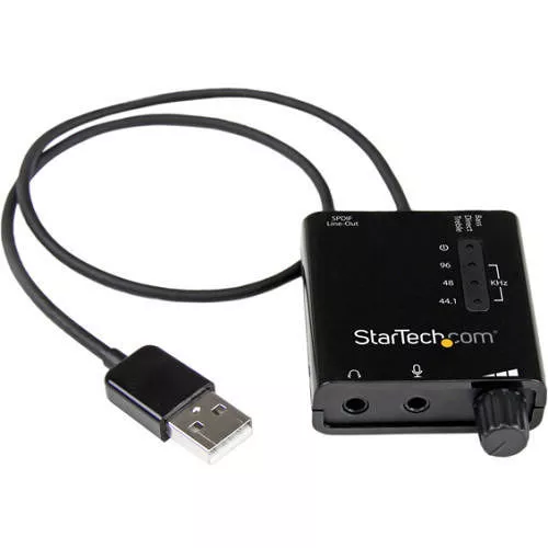 StarTech ICUSBAUDIO2D USB Stereo Audio Adapter External Sound Card