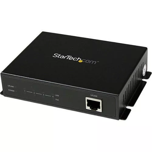 StarTech IES51000POE 5 Port Unmanaged Industrial Gigabit PoE Switch with 4 Power over Ethernet ports