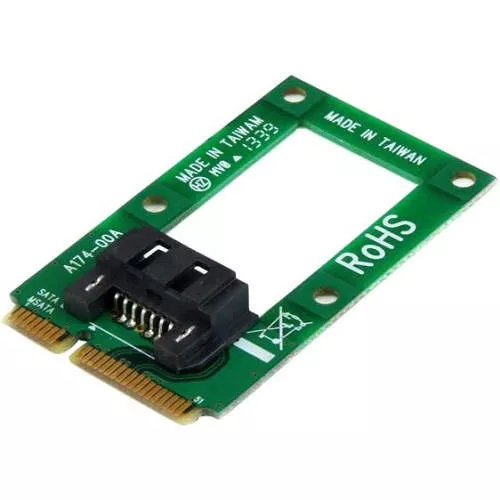 StarTech MSAT2SAT3 mSATA to SATA HDD / SSD Adapter â€" Mini SATA to SATA Converter Card