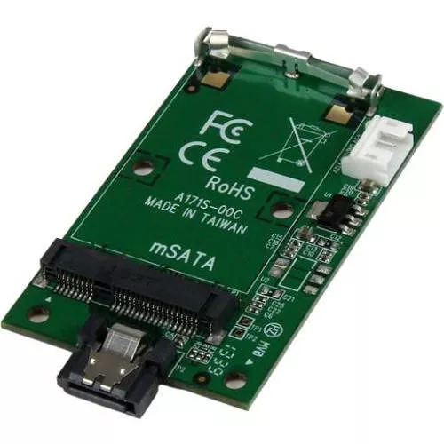 StarTech SAT32MSATM SATA to mSATA SSD Adapter â€" Port Mounted SATA to Mini SATA Converter Card