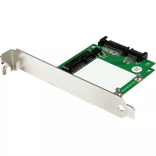 StarTech SAT32MSATPEX SATA to mSATA SSD Adapter w/ Full and Low Profile Brackets - Converter Card