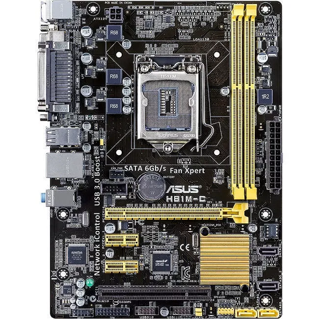 ASUS H81M-C/CSM/C/SI Desktop Motherboard - 1x Socket H3 LGA-1150 - Intel H81 - 2x DDR3 - Micro ATX