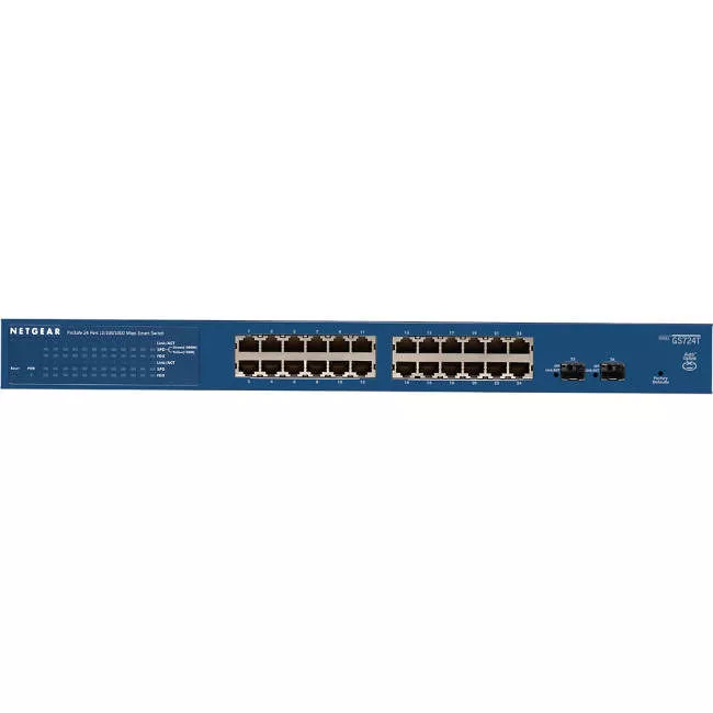 NETGEAR GS724T-400NAS 24-Port Gigabit Smart Switch, GS724Tv4