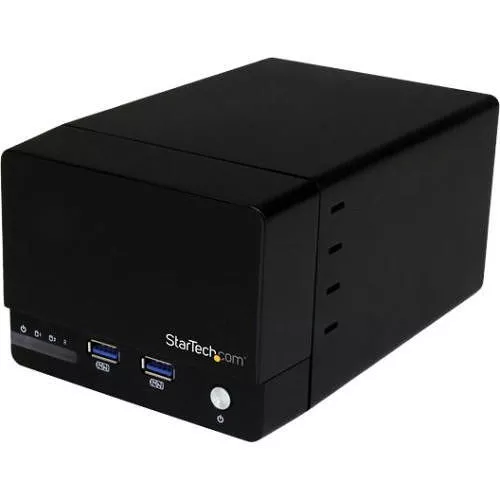 StarTech S352BU33HR USB 3.0 Dual 3.5in SATA III HDD RAID Enclosure w/ Fast Charge USB Hub & UASP