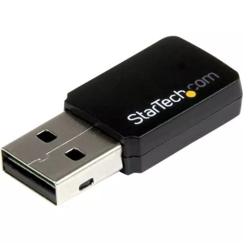 StarTech USB433WACDB USB 2.0 AC600 Mini Dual Band Wireless-AC Network Adapter
