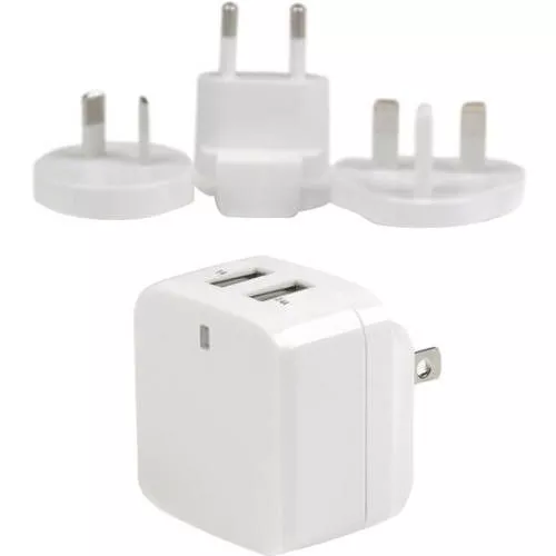StarTech USB2PACWH Travel USB Wall Charger - 2 Port - White