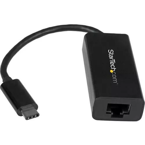 StarTech US1GC30B USB C to Gigabit Ethernet Adapter - Thunderbolt 3 - Black