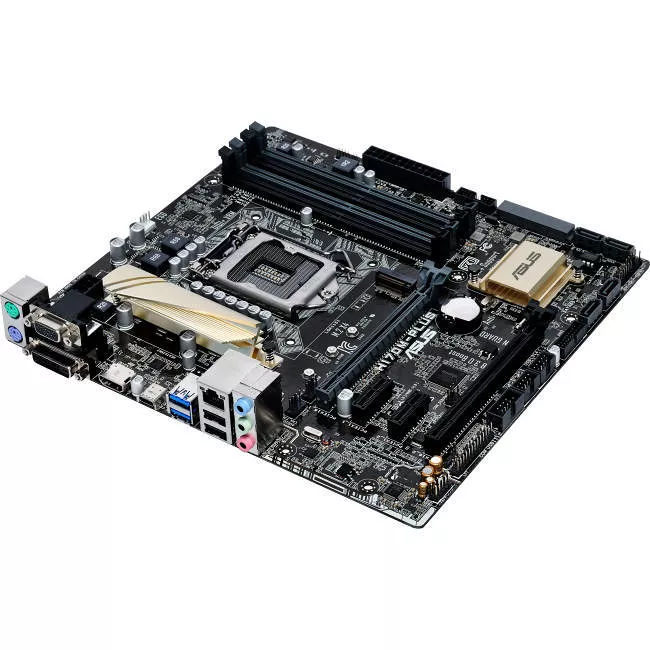 ASUS H170M-PLUS/CSM Desktop Motherboard - 1x Socket H4 LGA-1151 - Intel H170 - 4x DDR4 - RAID - 1x M.2 - 2x PCIe x16 - Micro ATX