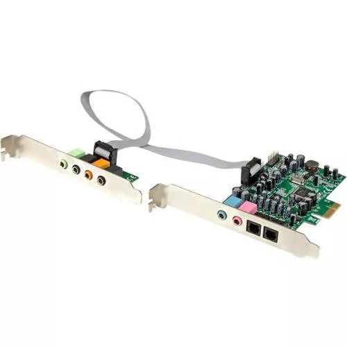 StarTech PEXSOUND7CH 7.1 Channel Sound Card - PCI Express - 24-bit - 192KHz