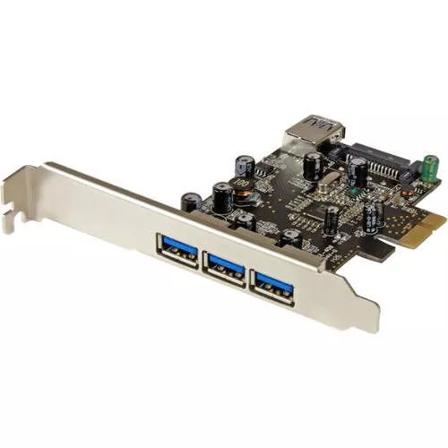 StarTech PEXUSB3S42 4 Port PCI Express USB 3.0 Card - 3 External and 1 Internal - 5Gbps