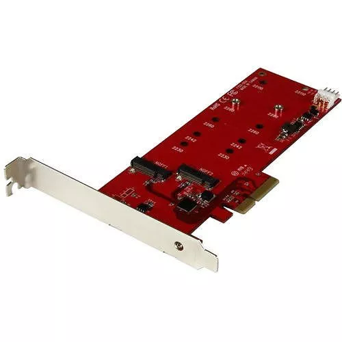 StarTech PEX2M2 2x M.2 SSD Controller Card - PCIe M.2 SATA III Controller - NGFF Card Adapter