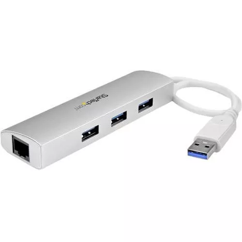 StarTech ST3300G3UA 3 Port Portable USB 3.0 Hub plus Gigabit Ethernet