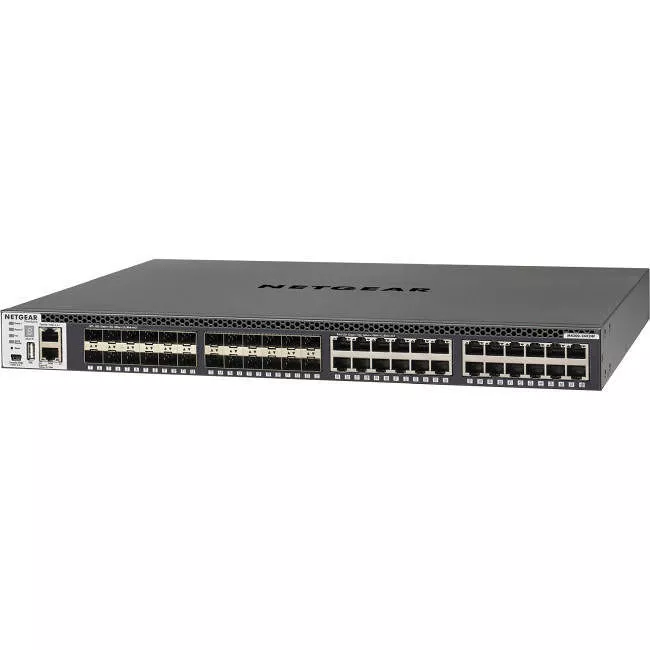 NETGEAR XSM4348S-100NES Stackable Managed Switch w/ 48x10G including 24x10GBASE-T & 24xSFP+ Layer 3