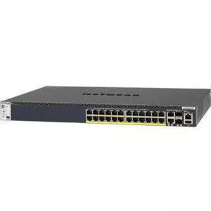NETGEAR GSM4328PB-100NES 24x1G PoE+ Stackable Managed Switch w/ 2x10GBASE-T and 2xSFP+ (1000W PSU)