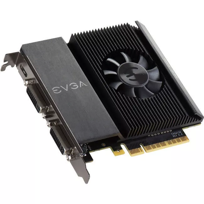 EVGA 01G-P3-2716-KR NVIDIA GEFORCE GT 710 1GB DDR3 64BIT SINGLE SLOT, DUAL DVI GRAPHICS CARD
