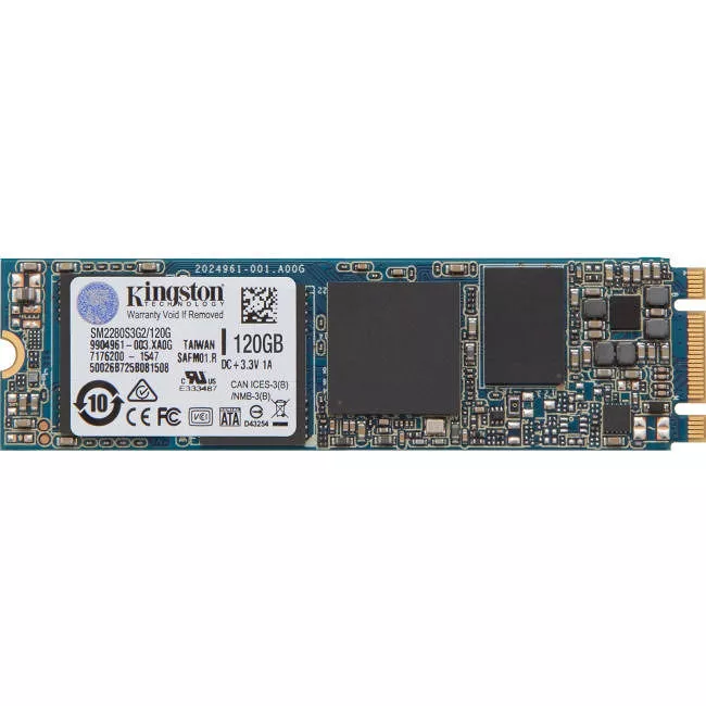 Kingston SM2280S3G2/120G SSDNow 120 GB Solid State Drive - M.2 2280 Internal - SATA (SATA/600)