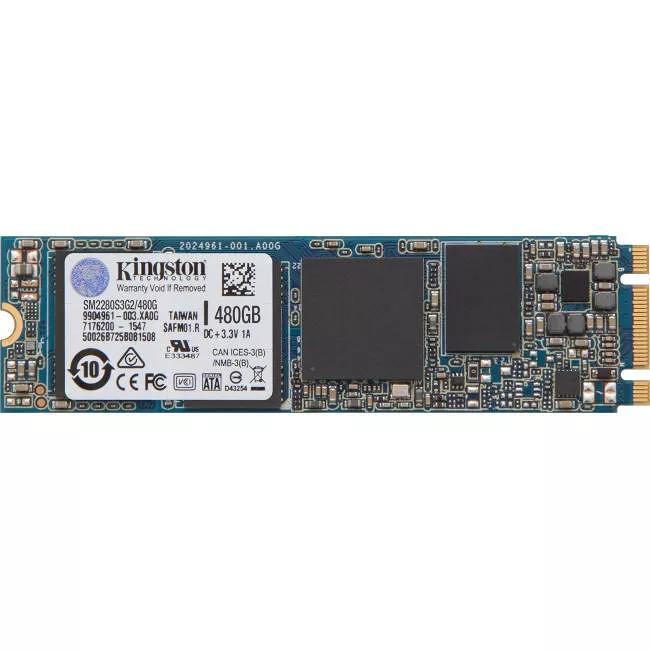 Kingston SM2280S3G2/480G SSDNow 480 GB Solid State Drive - M.2 2280 Internal - SATA (SATA/600)