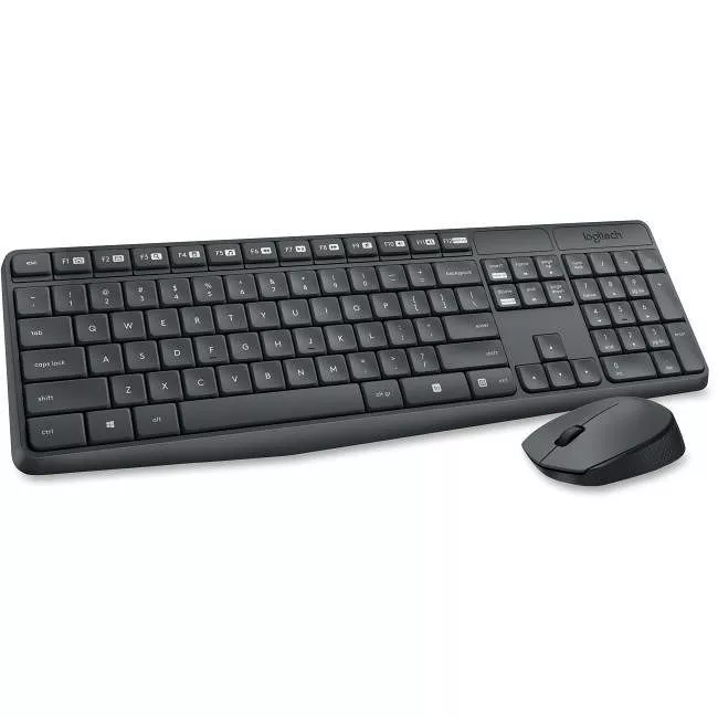Logitech 920-007897 MK235 Wireless Keyboard & Mouse (English layout only; Grey)