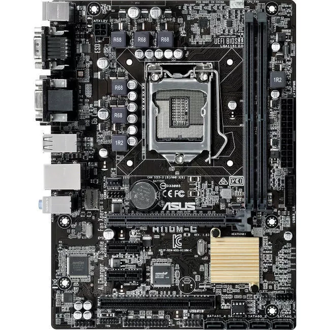 ASUS H110M-C/CSM/C/SI Desktop Motherboard - 1x Intel H110 - 2x DDR4 - 1x PCIe x16