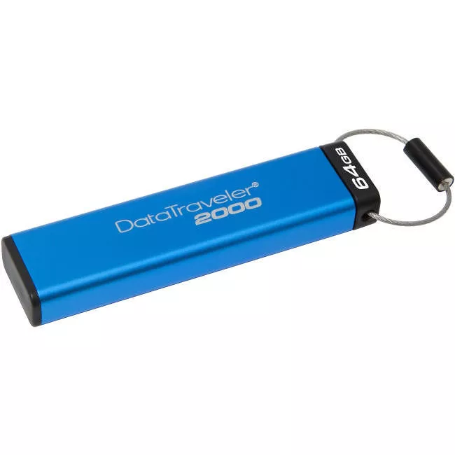 Kingston DT2000/64GB 64GB DataTraveler 2000 USB 3.1 Flash Drive